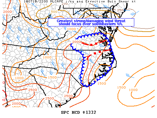 NOAA Storm Prediction Center Mesoscale Discussion 1332