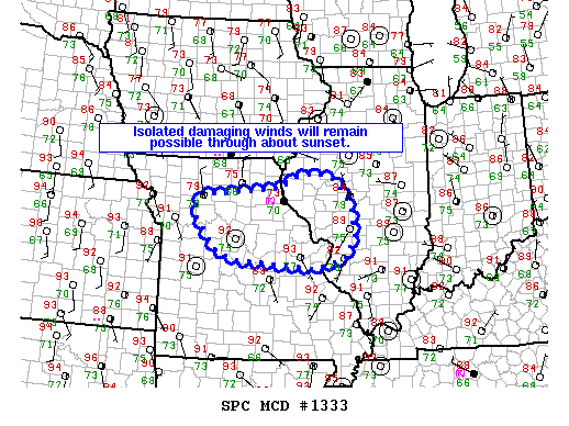 NOAA Storm Prediction Center Mesoscale Discussion 1333