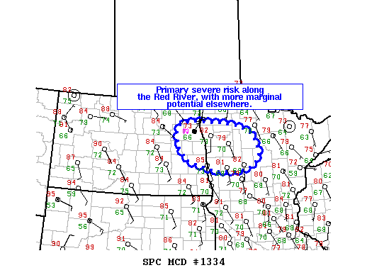 NOAA Storm Prediction Center Mesoscale Discussion 1334