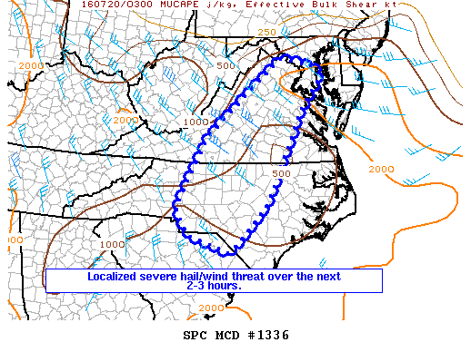 NOAA Storm Prediction Center Mesoscale Discussion 1336