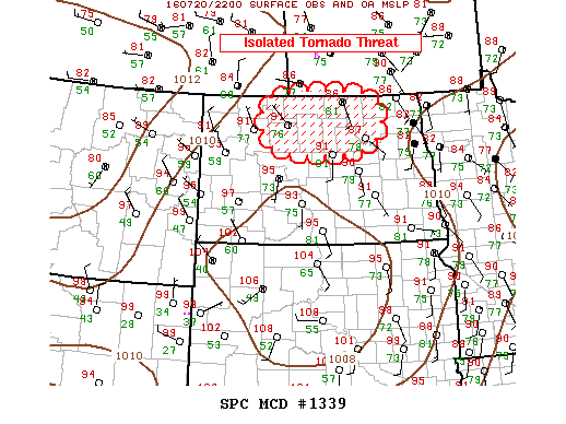 NOAA Storm Prediction Center Mesoscale Discussion 1339