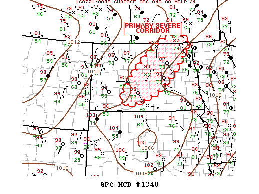 NOAA Storm Prediction Center Mesoscale Discussion 1340