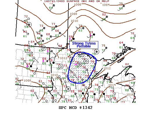 NOAA Storm Prediction Center Mesoscale Discussion 1342