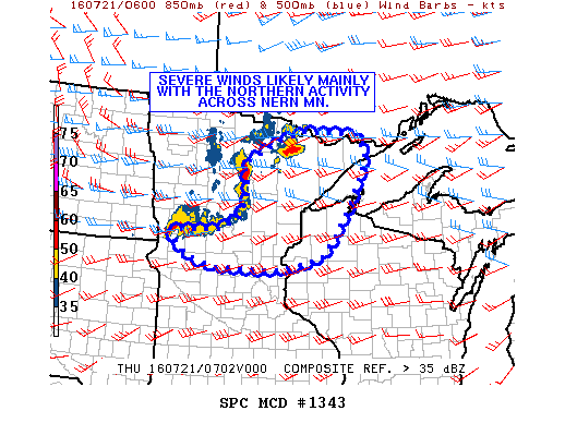 NOAA Storm Prediction Center Mesoscale Discussion 1343