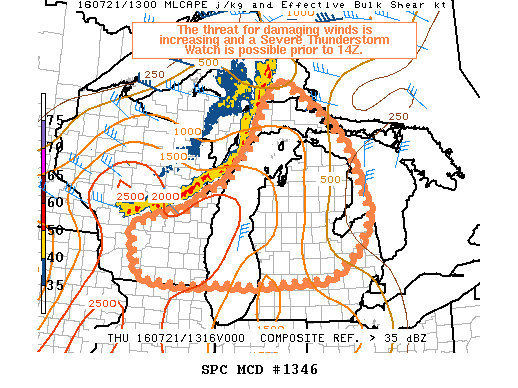 NOAA Storm Prediction Center Mesoscale Discussion 1346