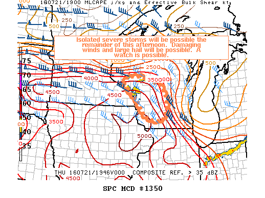 NOAA Storm Prediction Center Mesoscale Discussion 1350