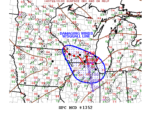 NOAA Storm Prediction Center Mesoscale Discussion 1352