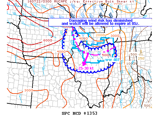 NOAA Storm Prediction Center Mesoscale Discussion 1353