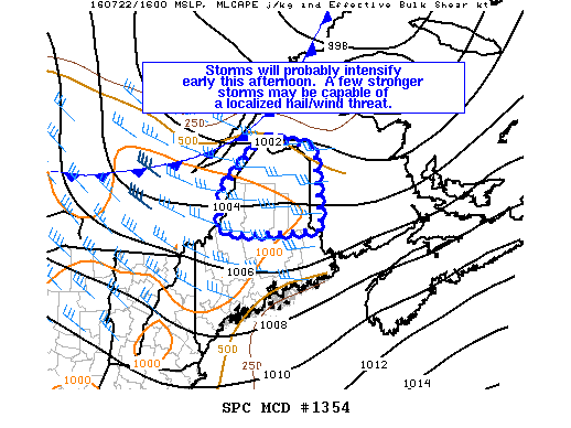 NOAA Storm Prediction Center Mesoscale Discussion 1354