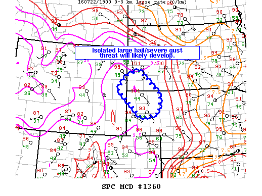 NOAA Storm Prediction Center Mesoscale Discussion 1360