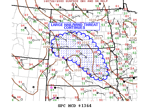 NOAA Storm Prediction Center Mesoscale Discussion 1364