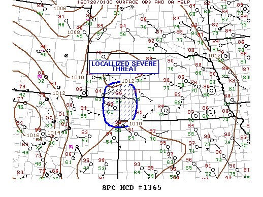 NOAA Storm Prediction Center Mesoscale Discussion 1365