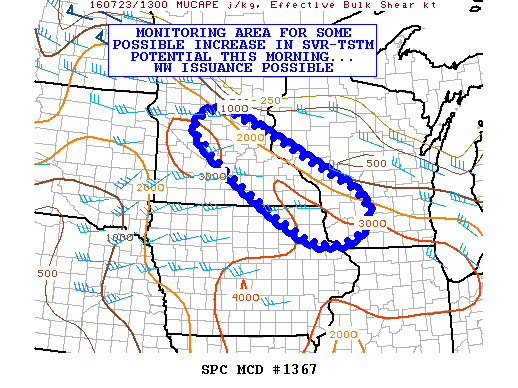 NOAA Storm Prediction Center Mesoscale Discussion 1367