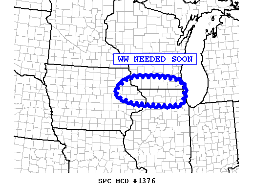 NOAA Storm Prediction Center Mesoscale Discussion 1376