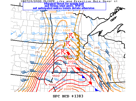 NOAA Storm Prediction Center Mesoscale Discussion 1383