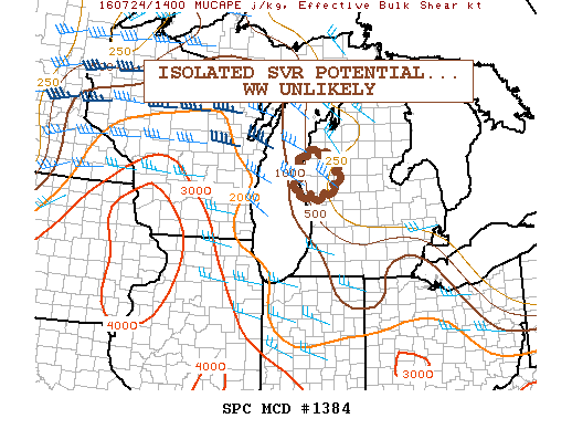 NOAA Storm Prediction Center Mesoscale Discussion 1384