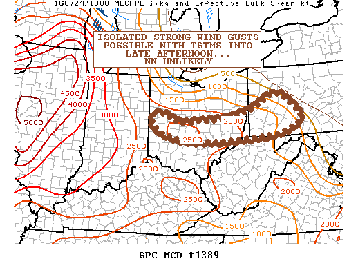 NOAA Storm Prediction Center Mesoscale Discussion 1389