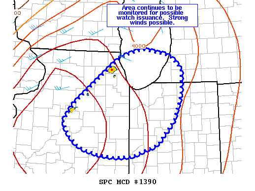 NOAA Storm Prediction Center Mesoscale Discussion 1390