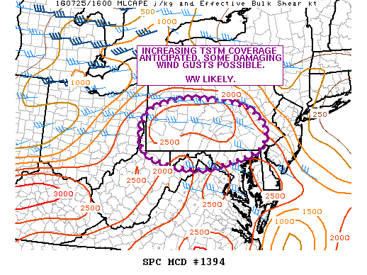 NOAA Storm Prediction Center Mesoscale Discussion 1394