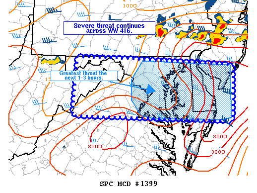 NOAA Storm Prediction Center Mesoscale Discussion 1399