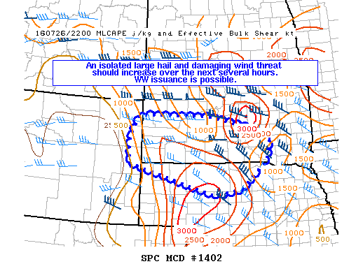 NOAA Storm Prediction Center Mesoscale Discussion 1402