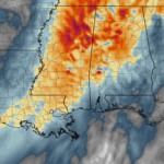 Forecast update on Slight Risk for South Mississippi