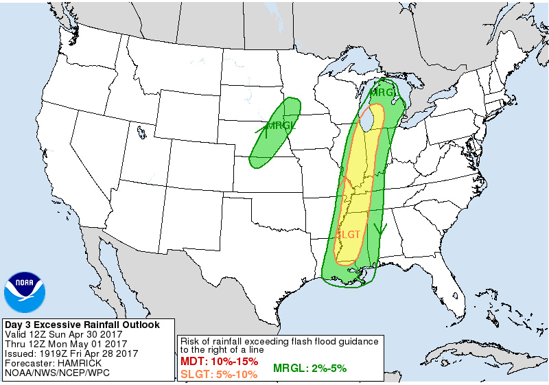 Severe weather, flooding back for Louisiana, Mississippi, Alabama