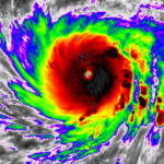 Hurricane Maria, now Category 5 storm, hits Dominica head on