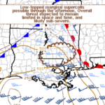 1/18/20 UPDATE: South Mississippi severe threat quite limited for Saturday afternoon/evening