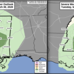 Quick look at low-end severe threat for South Mississippi Tuesday