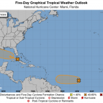 NHC notes two areas of interest in tropical Atlantic