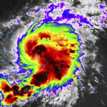 Tropical Storm Isaias Hispaniola, toward Bahamas