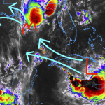 8/24/20 Early AM Tropics Update: Marco getting beat up, Laura cruising easy