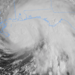 9/15/20 Late AM Sally update: weak flow, dry air, some shear, cooler water, Cat 1