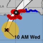 10/28/20 Zeta 10am NHC Update: Landfall later today along LA coast
